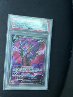 Pokemon Galarian Moltres V Full Art Ultra Rare 176/198 PSA 10 Holo - Image 1