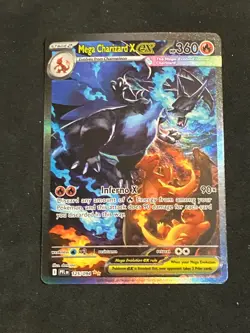 🔥 Mega Charizard X EX SIR 125/094 (English) Phantasmal Flames Pokemon TCG NM - Image 1