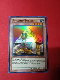 YuGiOh! Pyramid Turtle Super Rare 1st Ed LCJW-EN189 Very Nice LP - Image 1