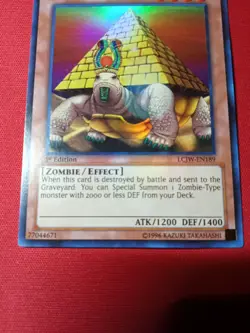 YuGiOh! Pyramid Turtle Super Rare 1st Ed LCJW-EN189 Very Nice LP - Image 2