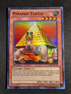 Yugioh - Pyramid Turtle LCJW-EN189 1st Edition Super Rare NM - Image 1