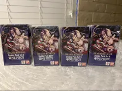 Lot of (4) One-Piece Double Pack Set Vol. 9 - The Azure Sea's Seven OP14 Sealed - Image 1