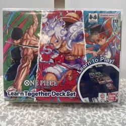 One Piece TCG Ban Dai Learn Together Deck Set New Sealed - Image 1