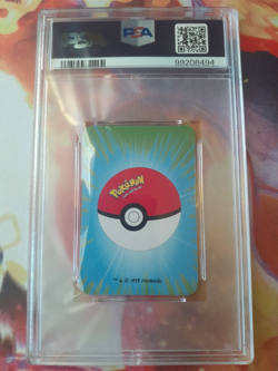 1999 Pokemon Logo Ace of Hearts Bicycle Mini Poker Playing Card PSA 10 Gem Mint - Image 2