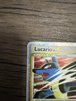 Pokemon TCG Lucario LV.X Holofoil Card Mysterious Treasures 122/123 - Image 4