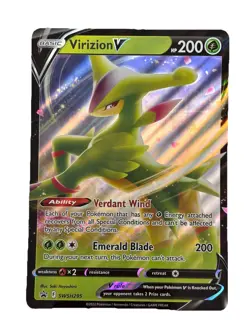 New: 2022 Pokemon TCG Virizion V SWSH295 Jumbo Cards Holo Promo Card - Image 1