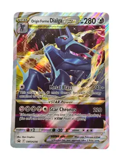 New: 2022 Pokemon TCG Origin Forme Dialga VSTAR SWSH256 Jumbo Cards Holo Promo - Image 1