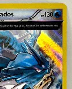 Pokemon XY Ancient Origins Gyarados Gold Foil Stamp Prerelease Card Insured - Image 4