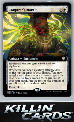 Conjurer's Mantle (Extended Art) 99 R Commander: March of the Machine Magic Card - Image 1