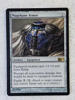 MTG Magebane Armor #214 Magic 2010 (M10) Magic the Gathering Card Rare NM - Image 2