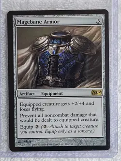 MTG Magebane Armor #214 Magic 2010 (M10) Magic the Gathering Card Rare NM - Image 4