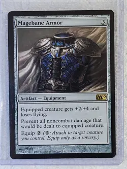 MTG Magebane Armor #214 Magic 2010 (M10) Magic the Gathering Card Rare NM - Image 5