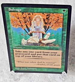 MTG Salvage - Portal Second Age 1998 Magic The Gathering Card LP - Image 1