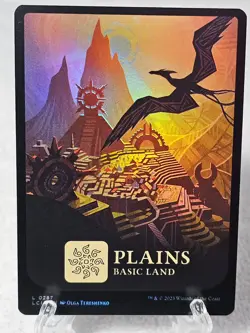 MTG Plains (0287) FOIL The Lost Caverns of Ixalan Magic Gathering Card Land NM - Image 1