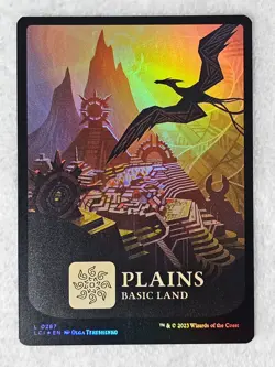MTG Plains (0287) FOIL The Lost Caverns of Ixalan Magic Gathering Card Land NM - Image 2