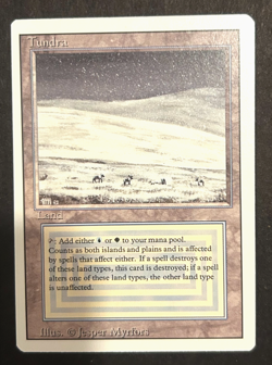 Magic the gathering Revised Dual Land- Tundra- Rare In Excellent Condition - Image 3