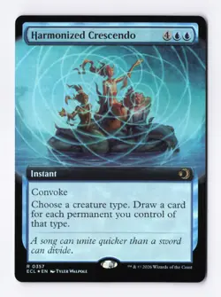 Harmonized Crescendo (Extended Art) (Foil) 0357 (R) MTG Lorwyn Eclipsed (ECL) - Image 1