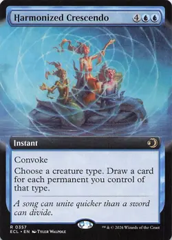 Harmonized Crescendo (Extended Art) Lorwyn Eclipsed Regular - Image 1
