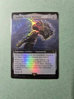 Mjolnir, Storm Hammer (Extended Art) Foil R Assassin's Creed 170 NM - MTG - Image 1