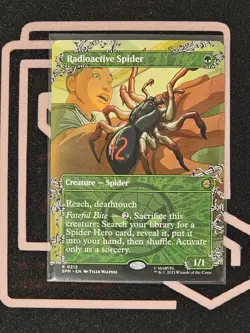 MTG Radioactive Spider 0212 NON FOIL Borderless Rare - Image 1