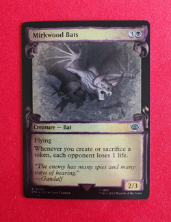 Mirkwood Bats #546 x1, NM/Mint pack fresh, MTG Lord of the Rings, SILVER FOIL - Image 1