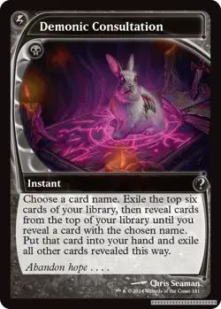 Demonic Consultation (Future Sight) - 181 - Mystery Booster 2 - NM - Normal - Image 1