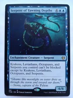 MTG - 1x Serpent Of Yawning Depths - Theros Beyond Death - NM - Image 1