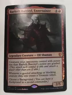 Baeloth Barrityl, Entertainer Commander Legends: Battle for Baldur's Gate Foil - Image 1