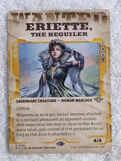 MTG Eriette the Beguiler Showcase Outlaws of Thunder Junction (OTJ) #293 Rare NM - Image 1