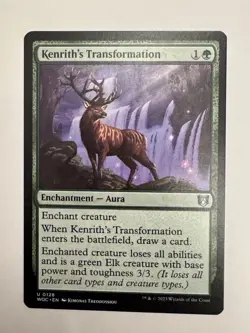 Kenrith's Transformation #128 MTG Wilds of Eldraine Commander NM X1 - Image 1