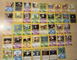 Pokemon NEO DISCOVERY Set. Total 41 Cards Non-Holos, uncommons,commons - Image 1