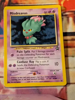 Misdreavus WOTC Black Star Promo 38 LP Pokemon - Image 1