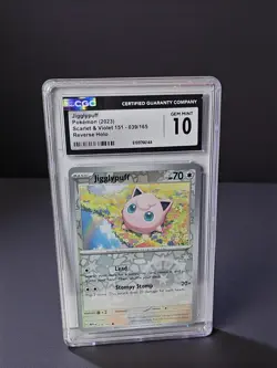 🔥Jigglypuff Common #039 - CGC GEM MINT 10 - Scarlet & Violet 151 - Pokemon - Image 1