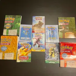 Pokemon Lot of 10 Rulebooks/Playmat Diamond & Pearl - Power Keepers - Dark Blast - Image 1