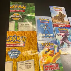 Pokemon Lot of 10 Rulebooks/Playmat Diamond & Pearl - Power Keepers - Dark Blast - Image 2