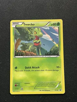 Treecko XY36 Sheen Holo XY Black Star Promo Pokemon TCG LP - Image 1