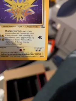 Pokemon TCG Zapdos Holo Rare Card Base Set, 16/102 - Image 4