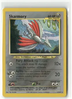 Pokemon Skarmory Rare Neo Revelation 23/64 NM - Image 1