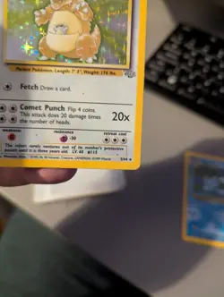 Pokemon TCG Kangaskhan Jungle Holo Card 5/64 Unlimited Rare - Image 4