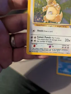 Pokemon TCG Kangaskhan Jungle Holo Card 5/64 Unlimited Rare - Image 5