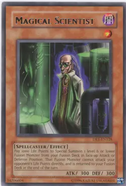 Yugioh Magical Scientist DR1-EN128 Rare NM - Image 1