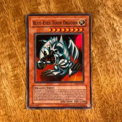 Yugioh card Blue-Eyes Toon Dragon DB1-EN066 Super Rare - Image 2