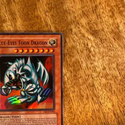 Yugioh card Blue-Eyes Toon Dragon DB1-EN066 Super Rare - Image 4