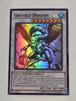 Graydle Dragon DOCS-EN048 Super Rare Yugioh Dimension of Chaos Unlimited Mint - Image 1