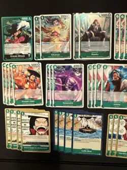 One Piece TCG OP14 Dracule Mihawk Green Deck SEC Mihawk Included - Slash Deck - Image 3