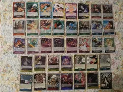 One Piece TCG English Lot ×38 OP14 & EB04 SR, Foils, Leaders (No Duplicates) - Image 1
