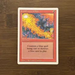 Red Elemental Blast MP/HP Revised Edition 1994 Magic the Gathering Card MTG TCG - Image 1