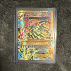 Pokemon Primal Groudon EX Full Art Holo Card XY Primal Clash 86/160 DAMAGED - Image 1