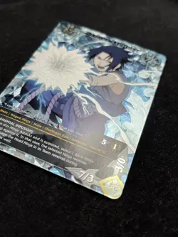 Naruto TCG Sasuke Uchiha Full Art Foil Promo Card MP PR-068 Shonen Jump - Image 4