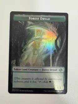 Forest Dryad / Powerstone Foil Token MTG Magic the Gathering Card NM Mint BRO - Image 1